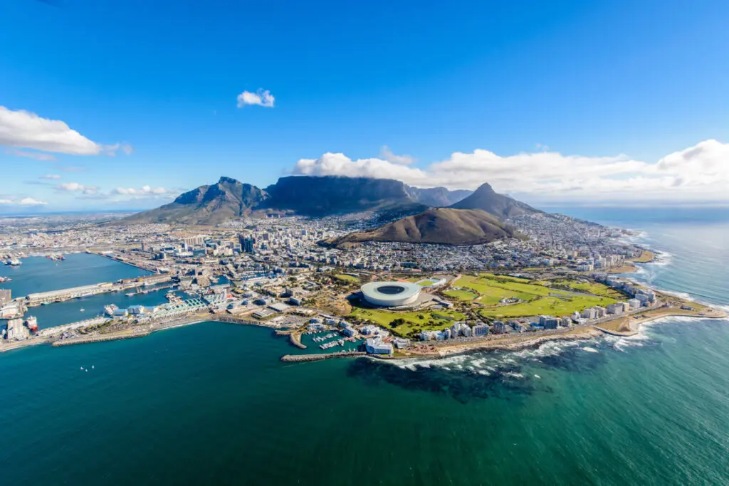 Panoramic view of Cape Town as seen in the African Mining Indaba Programme.
