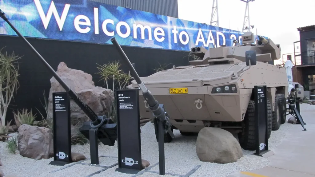 Infantry fighting vehicle displayed at AAD.