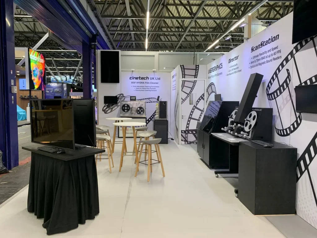 Galileo's exhibition stand at the IBC event built by Booth Exhibits™.