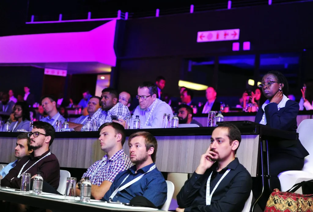 Guests at the Gallagher Convention Centre in Midrand.