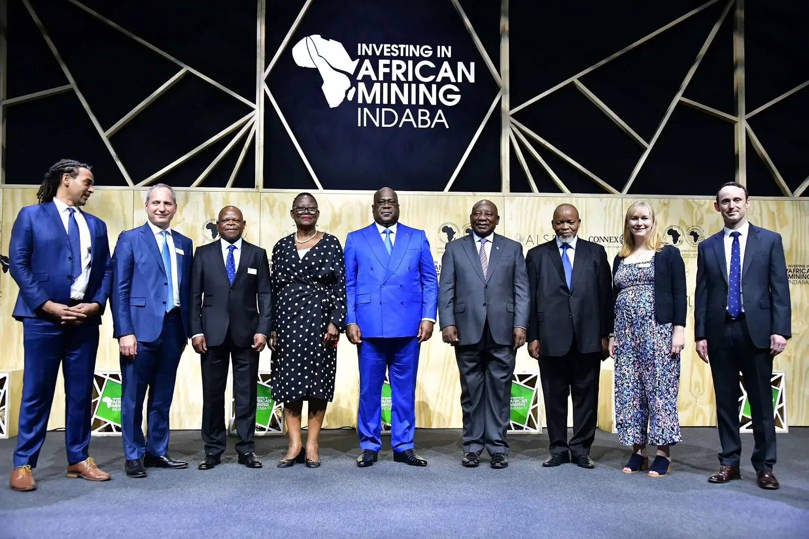 Public and private sector leaders at the African Mining Indaba, including the presidents of South Africa and Congo.