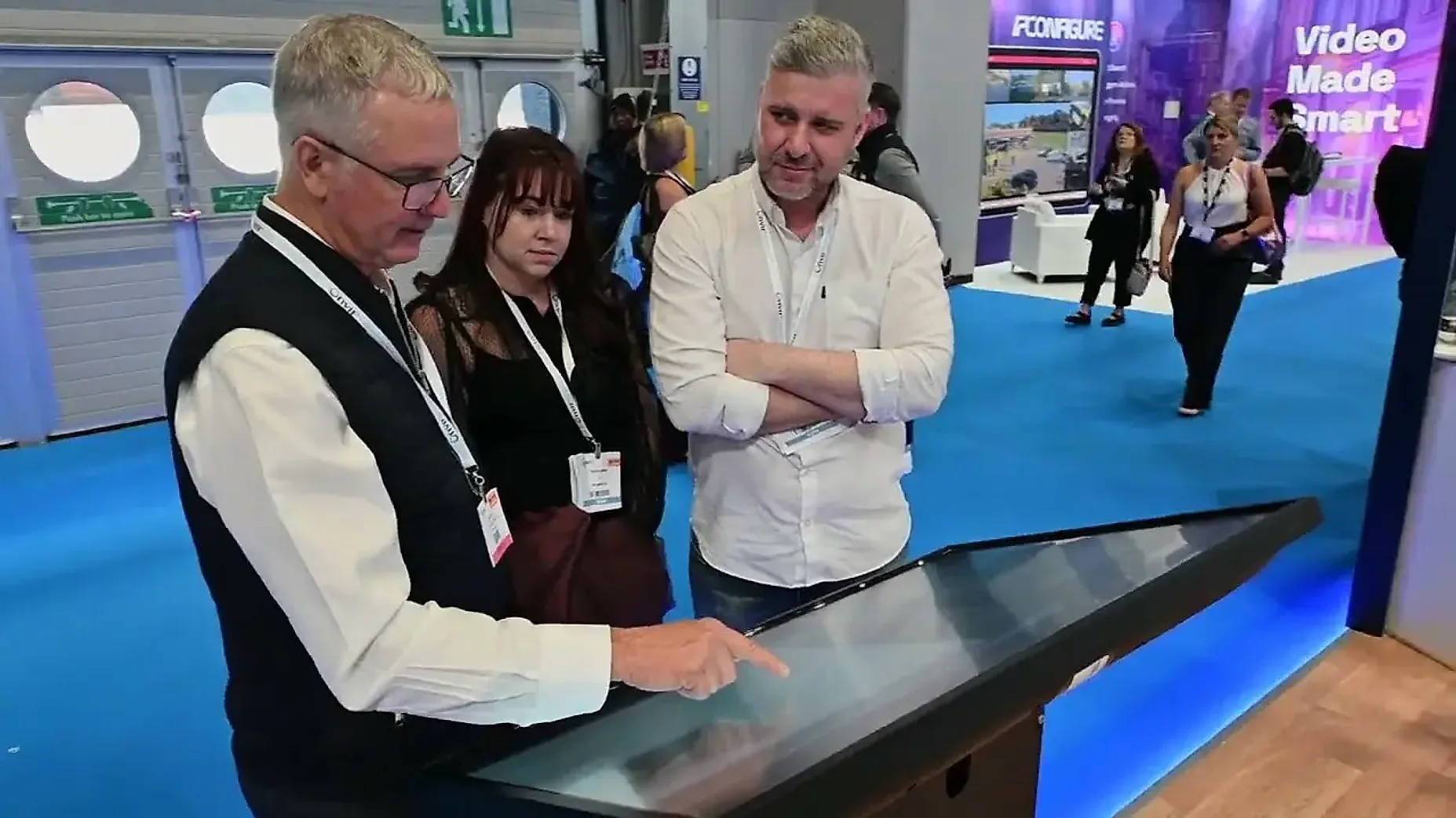 Mark of Deep Alert on their Booth Exhibits stand at The Security Event, NEC Birmingham