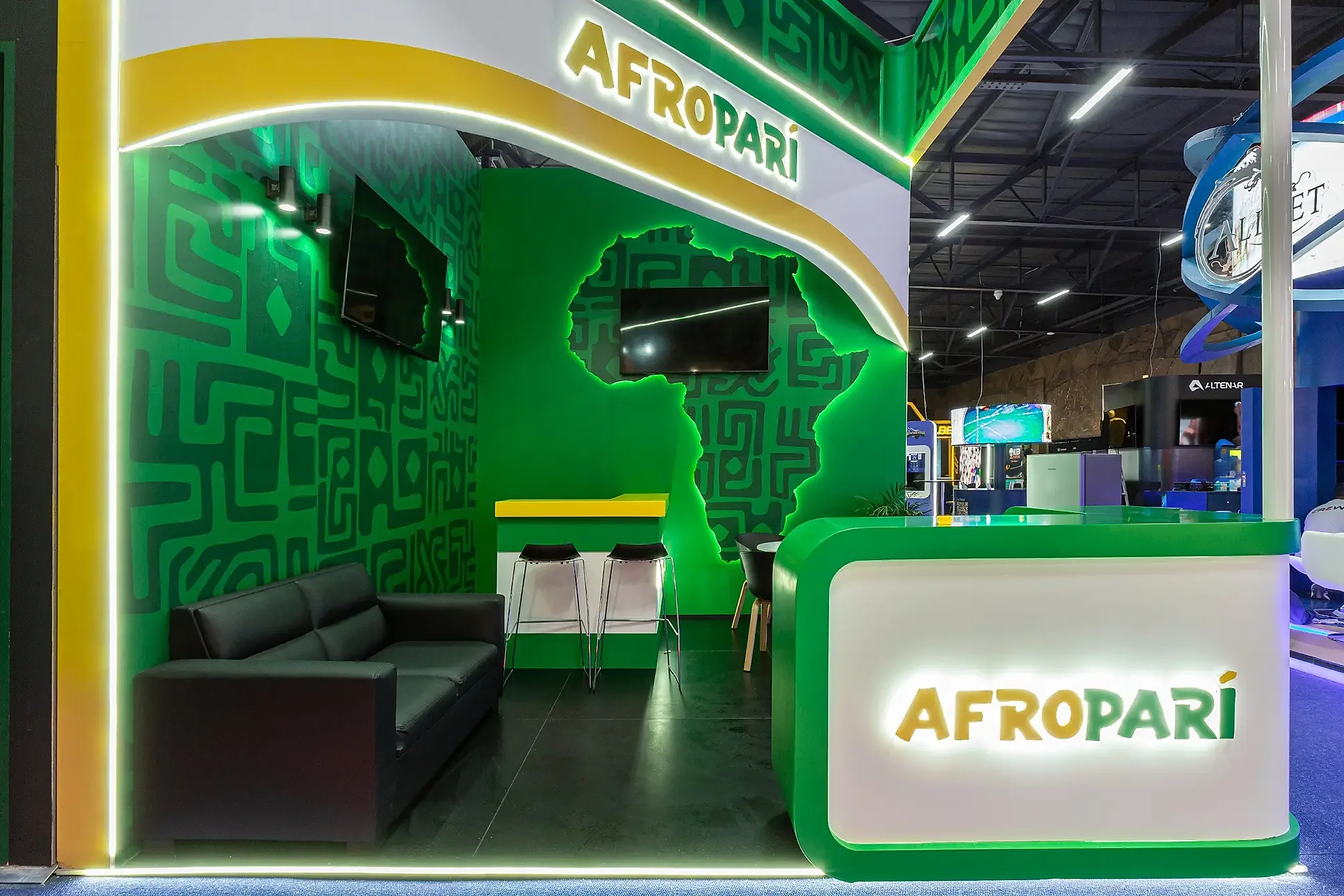 Afropari stand by Booth Exhibits