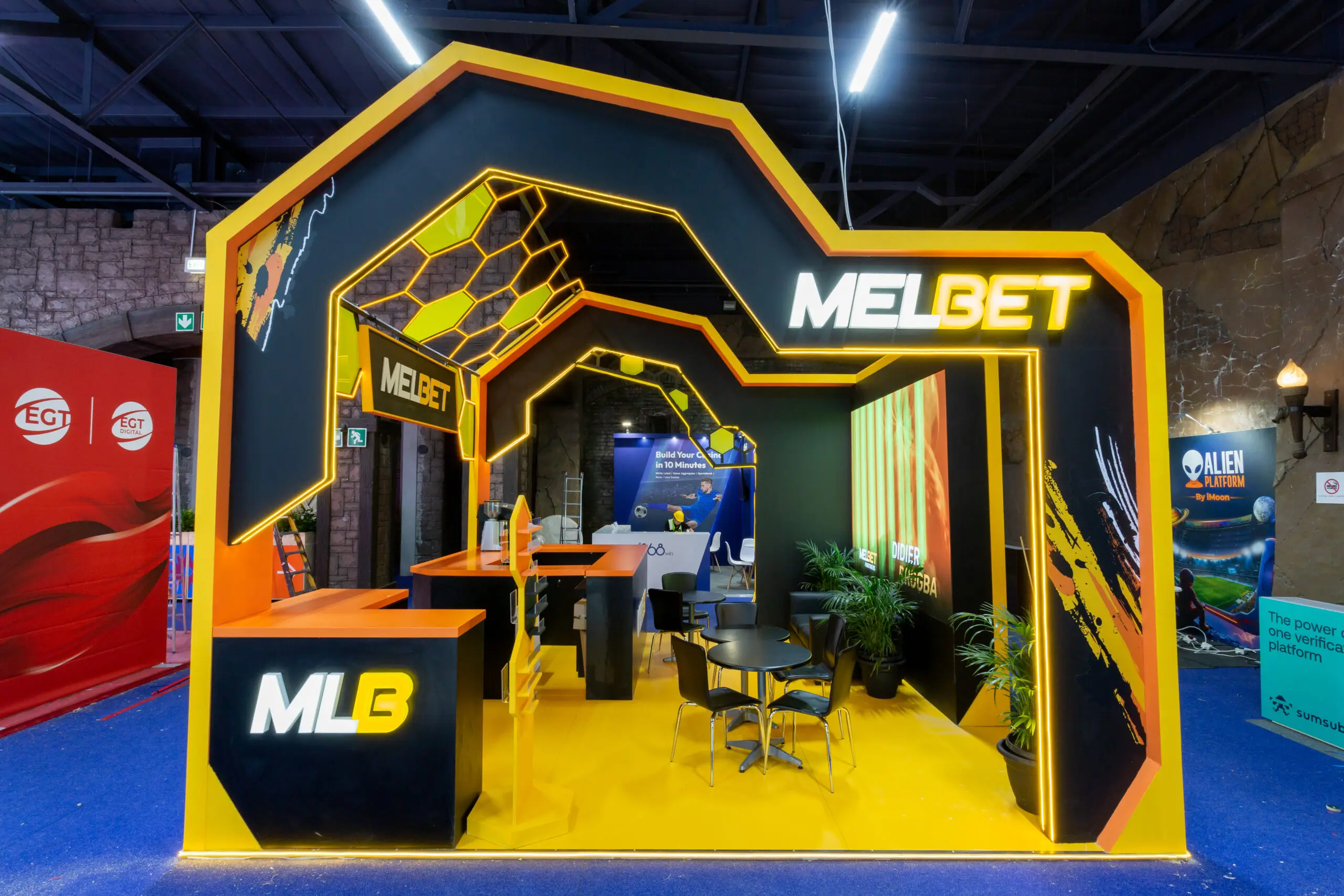 MELBET stand by Booth Exhibits