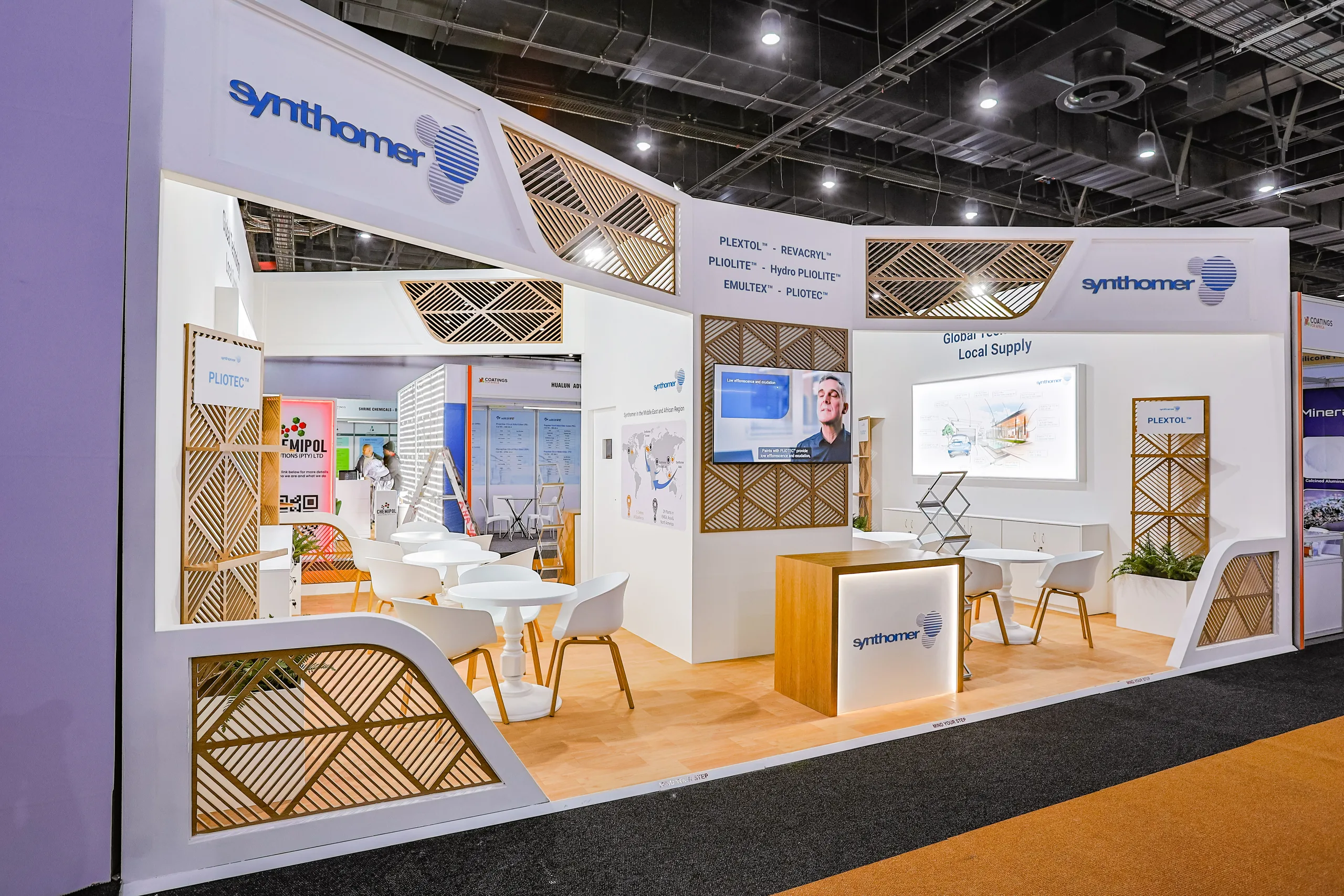 Synthomer stand by Booth Exhibits